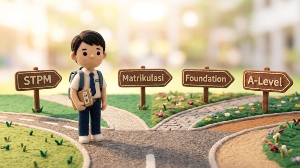 Post SPM后的选项：STPM、A Level、Foundation 和 Matrikulasi